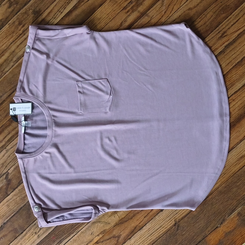 NWT Cable & Gauge || Mauve Blouse || Large